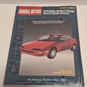 Chilton GM Spectrum Geo Storm Service Repair Manual 1985‑1993 #28800 (8425) Book