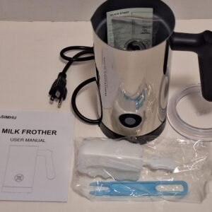 Electric 4 in 1 Milk Frother and Steamer, Stainless steel 10.6 oz New In Box