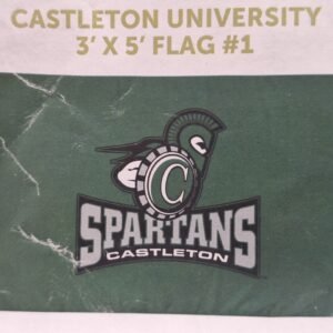 Castleton University 3x5 Flag Banner Green Spartans NCAA College Football Sports