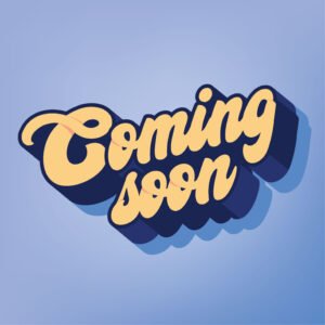 Coming soon typography vector design